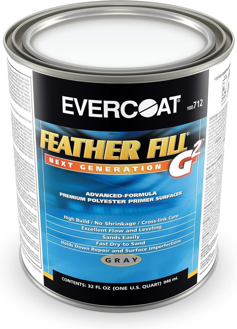 Evercoat Feather Fill G2 Premium Polyester Primer Surfacer for Fiberglass, SMC & More - 32 Fl Oz - Image 1